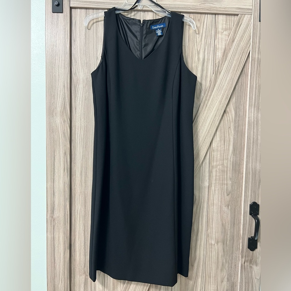 Evan Picone Black Midi Dress